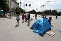 Protest against the government and the chief prosecutor set up barricades on Sofia University St. Kliment Ohridski