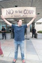 Protest Against Honduras Coup Royalty Free Stock Photo