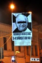 Protest against Ion Iliescu, ex socialist President of Romania