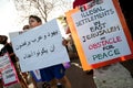 Protest Against Israeli Settlements Royalty Free Stock Photo