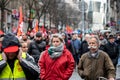 Protest against Macron French government string of reforms