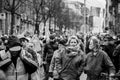 Protest against Macron French government string of reforms