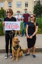 Protest against ongoing repressions in Belarus and call for free and fair elections during upcoming Belarus President election.