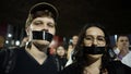 Protest against political censorship in SÃÂ£o Paulo