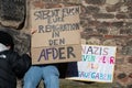 Protest against right wing AFD in Trier, demonstration for human rights, no discrimination and racism