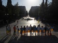 Greek-Ukrainian anti-war protest, Suntagma Square, Athens, Greece