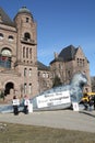 Protest against seal hunt Royalty Free Stock Photo