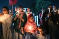 Protest against Slaughter of Palestinian women and children candlelight vigil in Dhaka.