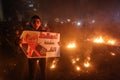 Protest against the U.S. Mideast peace plan, in Rafah in the southern Gaza Strip