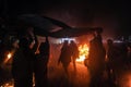 Protest against the U.S. Mideast peace plan, in Rafah in the southern Gaza Strip