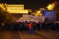 Protest in Bucharest, Romania