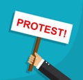 Protest and disagreement of an employee