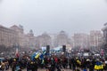 Protest on Euromaydan in Kiev against the president Yanukovych