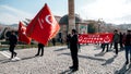 Protest in front of the Swedish Consulate in Izmir, Turkey