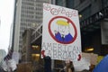 Protest in front of Trump Tower in Toronto. Royalty Free Stock Photo