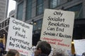 Protest in front of Trump Tower in Toronto. Royalty Free Stock Photo