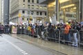 Protest in front of Trump Tower in Toronto. Royalty Free Stock Photo