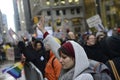 Protest in front of Trump Tower in Toronto. Royalty Free Stock Photo