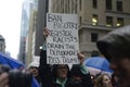 Protest in front of Trump Tower in Toronto.