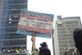 Protest in front of Trump Tower in Toronto.