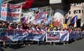 Protest during Human Rights Day Royalty Free Stock Photo