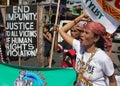 Protest during Human Rights Day Royalty Free Stock Photo