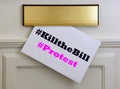 Protest Kill the Bill leaflet in the post