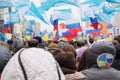 Protest manifestation of muscovites against war in Ukraine