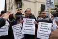 Protest outside the Dorchester Hotel London April 6th 2019