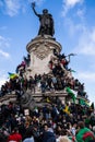 Protest in Paris against a fifth mandate of Algeria`s Bouteflika.