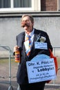 Protest on the Prince day Parade in The Hague Royalty Free Stock Photo