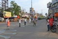 Protest rallies by several leftist organizations demanding that the government play a proper role in preventing the Coronavirus Royalty Free Stock Photo