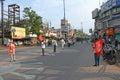 Protest rallies by several leftist organizations demanding that the government play a proper role in preventing the Coronavirus Royalty Free Stock Photo