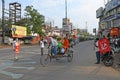 Protest rallies by several leftist organizations demanding that the government play a proper role in preventing the Coronavirus Royalty Free Stock Photo