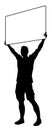 Protest Rally March Picket Sign Silhouette Person