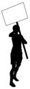 Protest Rally March Picket Sign Silhouette Person