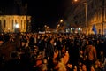 Protest before the second round of Presidential Elections citizens protest against the socialist candidate, Victor Ponta