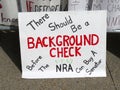 Protest Sign Against the NRA Royalty Free Stock Photo