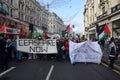 Protest in solidarity with Palestine in Central London