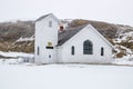 Protestant church in the badlands. Dorothy,Alberta,Canada