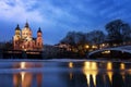 Protestant church in Munich, Germany Royalty Free Stock Photo