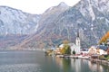 Protestant church nearby Hallstatt lake