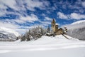 Protestant church San Gian, Celerina, Switzerland Royalty Free Stock Photo