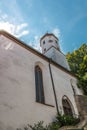 The protestant church St. Barbara in the city Harburg, Swabia, Bavaria, Germany