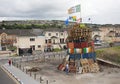 A Protestant loyalist bonfire in Londonderry Northern ireland