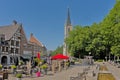 Protestant peace church with terrace in front in Eupen Royalty Free Stock Photo