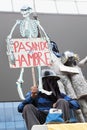 A protester in Caracas against Venezuelan goverment