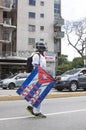 A protester in Caracas against Venezuelan goverment