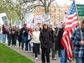 Protester on Government over spending. Royalty Free Stock Photo