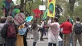 Protesters Hold signs at the 2017 NYC March for Science